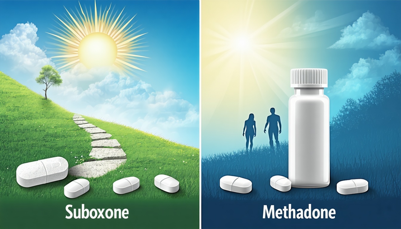 suboxone vs. methadone: key differences in recovery outcomes
